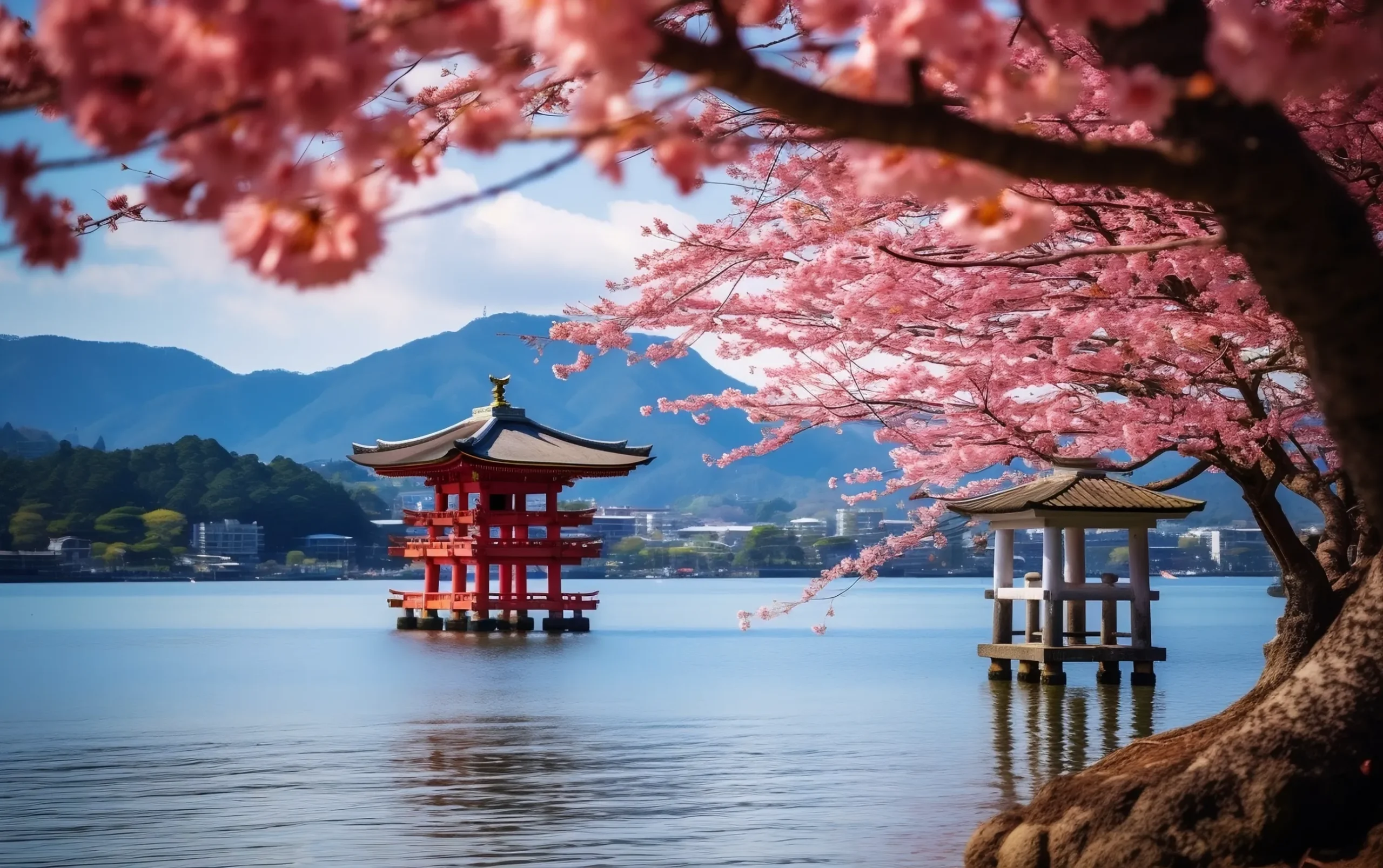 île de miyajima au printemps