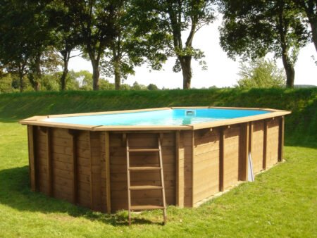 piscine bois octogonale