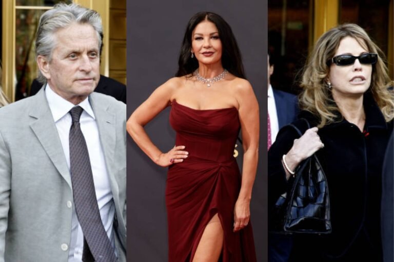 Michael Douglas, Diandra Luker et Catherine Zeta-Jones