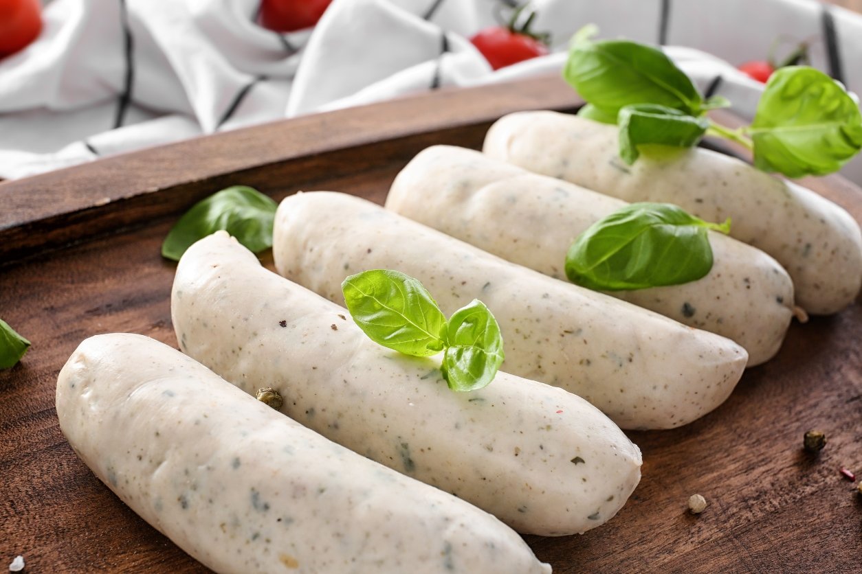 boudin blanc sur un plateau