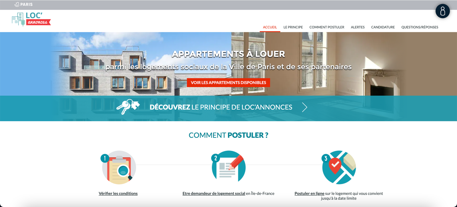 page d'accueil loc'annonces