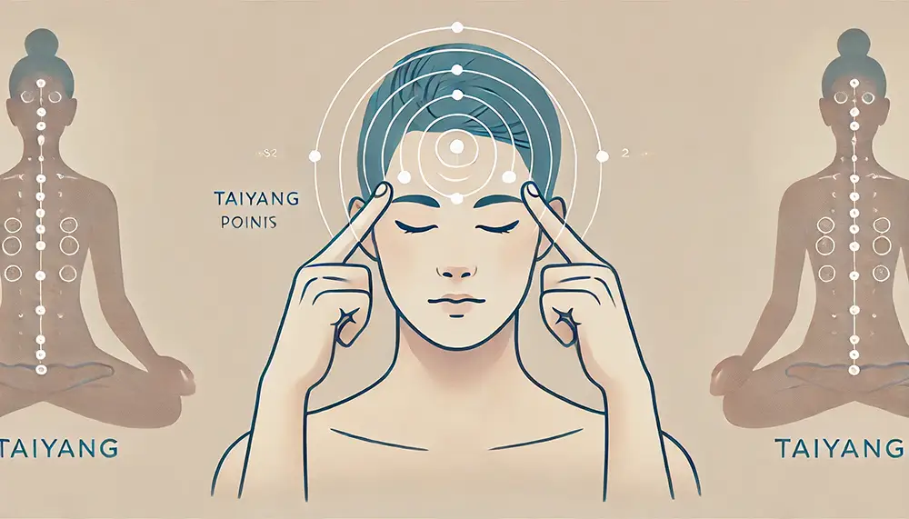 Point Taiyang, la pression sur les tempes est une façon populaire de soulager une migraine