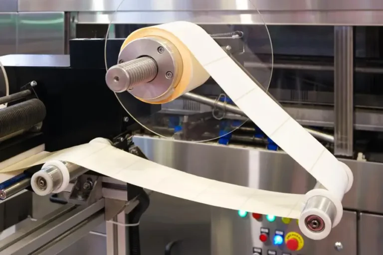 étiquettes adhésives personnalisées sur une machine d'impression