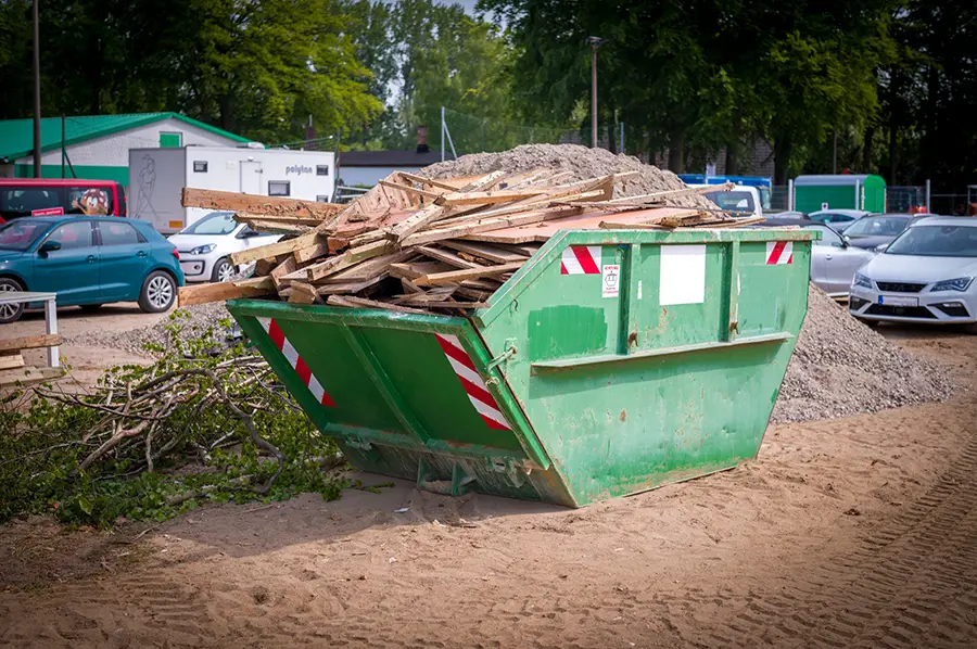 tri des déchets sur le chantier