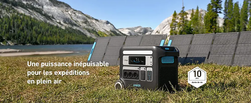 Anker SOLIX, idéal pour les expéditions