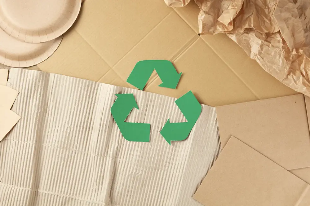 recyclage des matières broyées