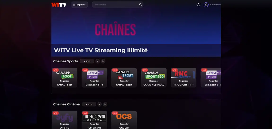 Witv capture d'écran