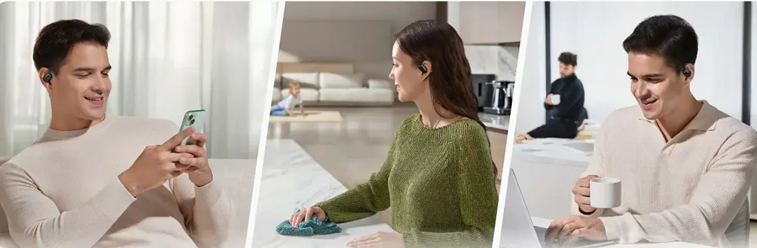 écouteurs sans fil dans le quotidien