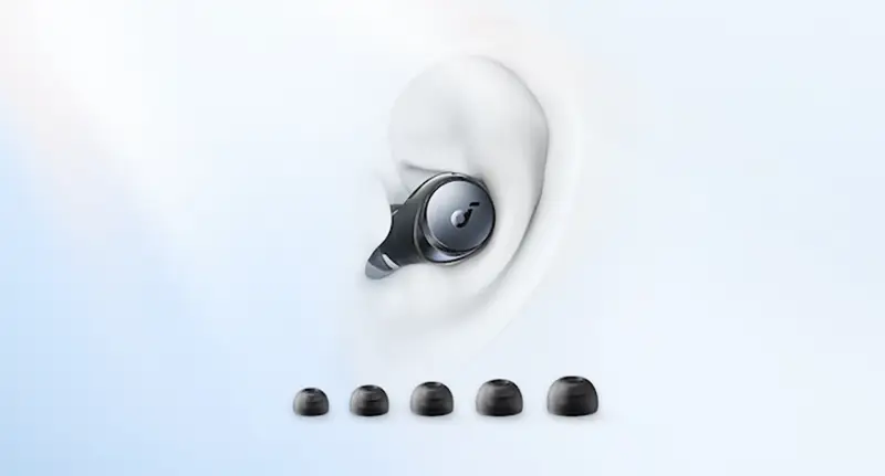 ergonomie écouteurs soundcore