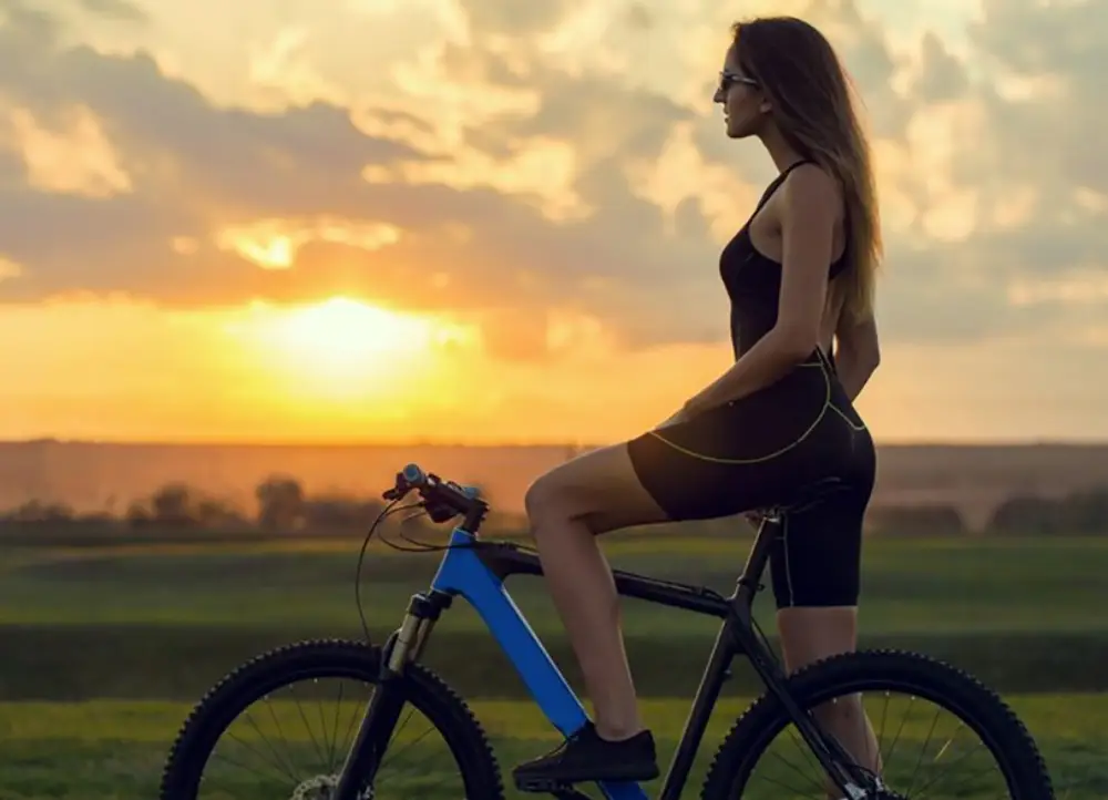 Faire du vélo à la campagne contre le stress